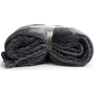 Fleece deken met mouwen - fleece plaid - 150x200 - fleece deken - super zacht - plaids met mouwen - Taupe