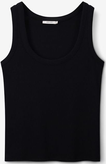 Sissy-Boy - Zwart rib singlet