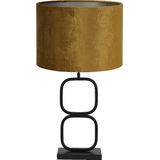 Light & Living Tafellamp Lutika/Gemstone - Zwart/Goud - Ø30x67cm -