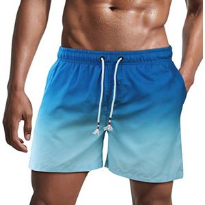 Korte Herenzwembroek - Sneldrogende Strandbroek en Surfbroek met Gaasvoering