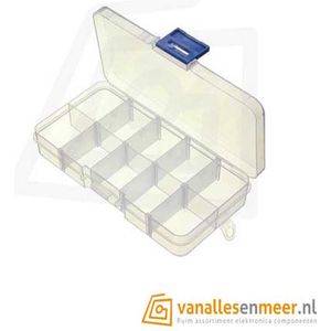 Opbergdoos met 10 Compartimenten Transparant