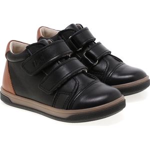 Emel Kinderschoenen met Klittenband - Zwart - Leder - Velcroschoenen - Maat 21