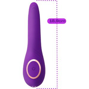 Cupitoys® Vibrator met tong - 18,9cm - Paars - 12 standen - Vibrators voor vrouwen en mannen - Sex toys voor vrouwen en mannen