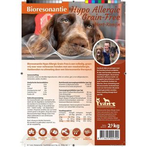 Bioresonantie Hondenbrokken - 2,5 kg - Grain free Allergic