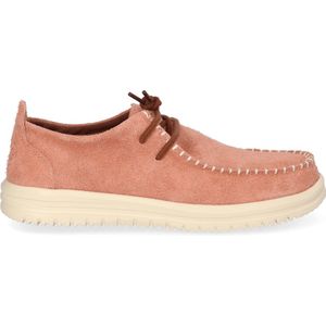 HEYDUDE - Wally NXT Heren Mocassins Suede Copper Brown/Wood Ash - Maat 44