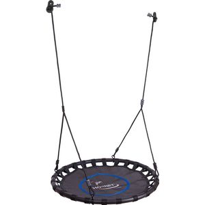 Nestschommel Ø 90 cm (Zwart/Blauw)