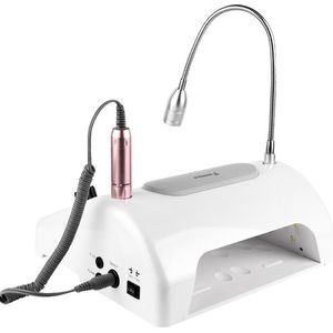 Trendfield 4 in 1 Elektrische Nagelvijl - Nageldroger / UV LED Lamp - Stofverzamelaar & Verstelbare Verlichting