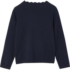 Meisjestrui - Geschulpte Hals - Roze - Katoen-Polyamide - Geborduurd Hart