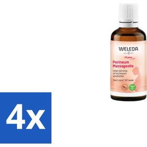 WELEDA - Perineum massageolie - Mama & Baby - 50 ml - Voordeelverpakking - 4 stuks
