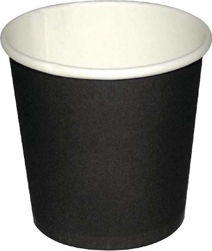 Fiesta wegwerp zwarte espresso kopjes 11cl x1000 | GF018
