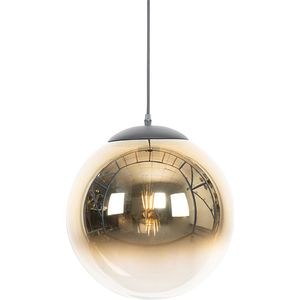 QAZQA Pallon - Art Deco Hanglamp - 1 Lichts - 33 cm - Goud - Woonkamer - Slaapkamer - Keuken