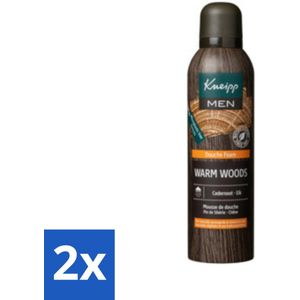 Kneipp - Douche schuim - Men - Warm Woods - Warme houtgeur - 200 ml - Voordeelverpakking - 2 stuks