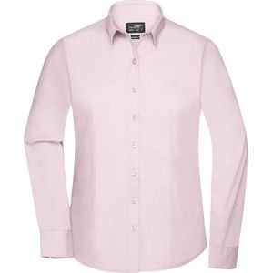 James and Nicholson Blouse Dames Met Lange Mouwen (Licht Roze) Maat XXL