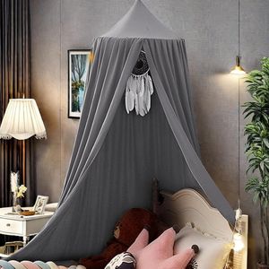 Candala Bedhemel, baldakijn, kinderkamer, baby, bedhemel, enorme bedhemel voor kinderen, hemelbed, gordijnen, prinses, baldakijn, voor spel, lezen, slaapkamer, kleedkamer (grijs)