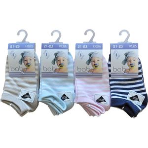 Baby sokjes fantasie - maat 24/27 - 12 paar - 90% KATOEN - Naadloos
