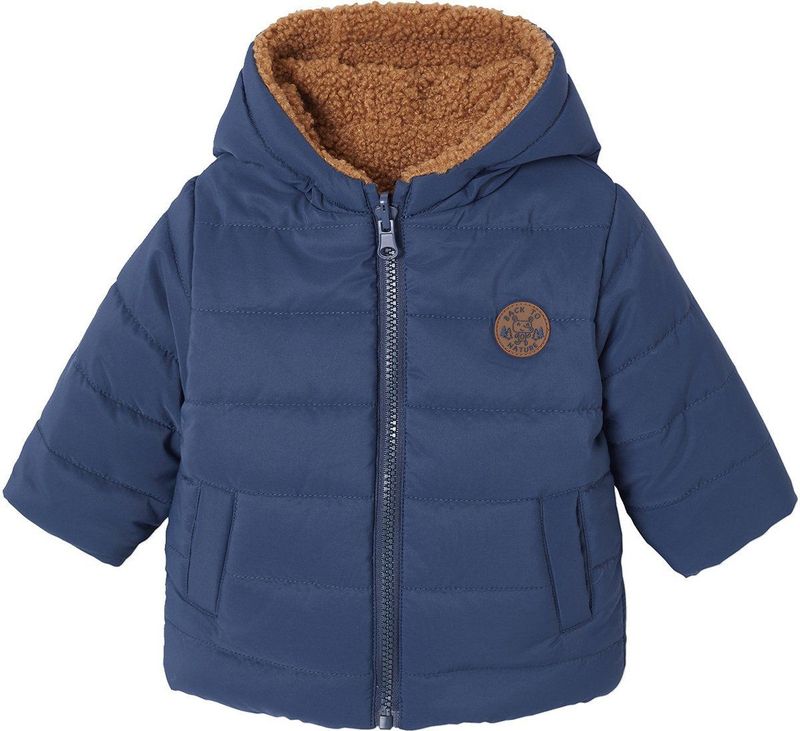 Vertbaudet Omkeerbaar donsjack met capuchon voor baby