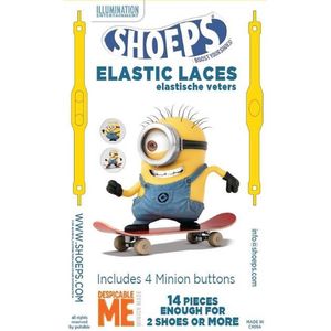 Shoeps elastische veters - Minion- Geel- 14 stuks