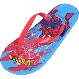 Blauw met rode SPIDER-MAN MARVEL teenslippers voor kinderen
