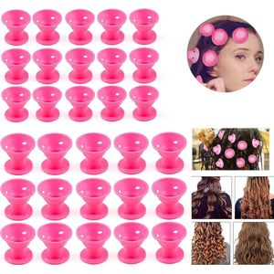 Krultang Geschikt voor de nacht - Geen verwarming nodig - Verpakking van 30 stuks (roze)