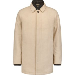 No Excess Mannen Jas Long Fit Met Afneembare Voorkant Donker Beige XL