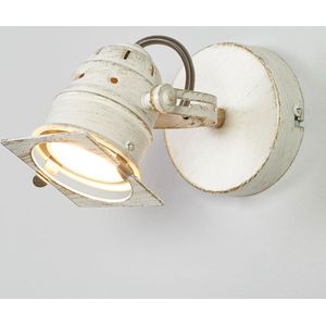 Lindby - wandlamp - 1licht - metaal - H: 11 cm - GU10 - wit