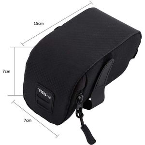 Zadeltas voor de fiets - Super Light Bike Tail Pouch Pack - opbergtas onder de stoel - fietszadeltas met klittenbandsluiting gespen - voor fiets straat MTB BMX MTB (zwart) .