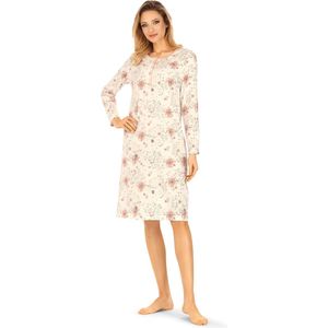 Ascafa Nachthemd 'Light Blossom' - Lange Mouw - Maat 46