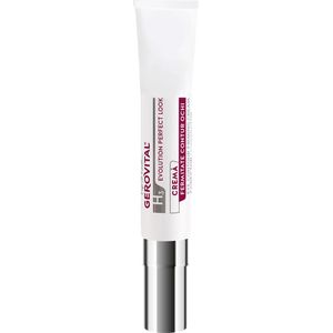 Verstevigende crème voor oogcontouren - Vermindert donkere kringen - Corrector - 4D hyaluronzuur en natuurlijke wilde rozenolie - Vitamine C en cafeïne - Gerovital Perfect Look - 15ml