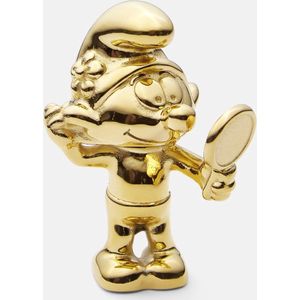 IJdele Smurf - 5,5cm - Gouden Smurf - Skultuna - Gold plated - 316 L - High grade steel