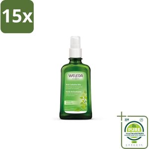 15 x WELEDA - Anti‑Cellulite olie - Berken - 100 ml - Grootverpakking - Anti-cellulite Olie - Natuurlijke Huidverzorging - Gladde Huid - Stevigere Huid - Plantenextracten