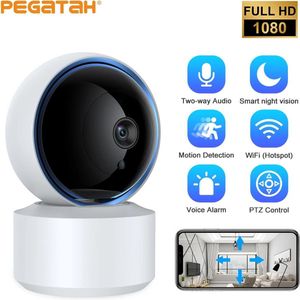 Full HD WiFi Babyfoon - met Camera én App - BabyPhone met Camera - 1296P - Geluid en Bewegingsdetectie - Automatisch Volgen - Nachtvisie - Spraakfunctie