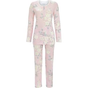 Warme roze pyjama bloemen - Roze - Maat - 40
