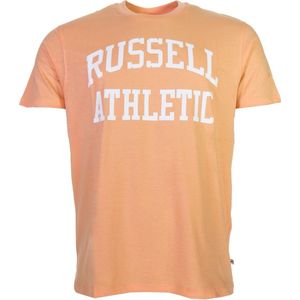 Russell Athletic Tee Crew Shirt Heren Sportshirt casual - Maat L  - Mannen - oranje