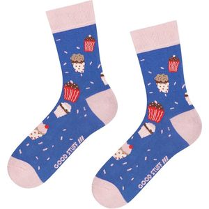 vrolijke sokken Cupcake maat 35 - 40