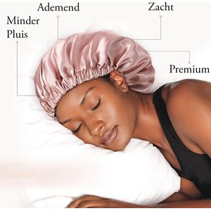 Podec - Satijnen Bonnet en Slaapmuts Haarnetjes Satijn