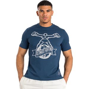 UFC Venum Ulti-Man T-Shirt Marineblauw Wit - S