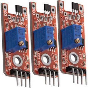 AZDelivery 3 x KY-024 Lineaire Magneetzalen Sensor compatibel met Arduino Inclusief E-Book!