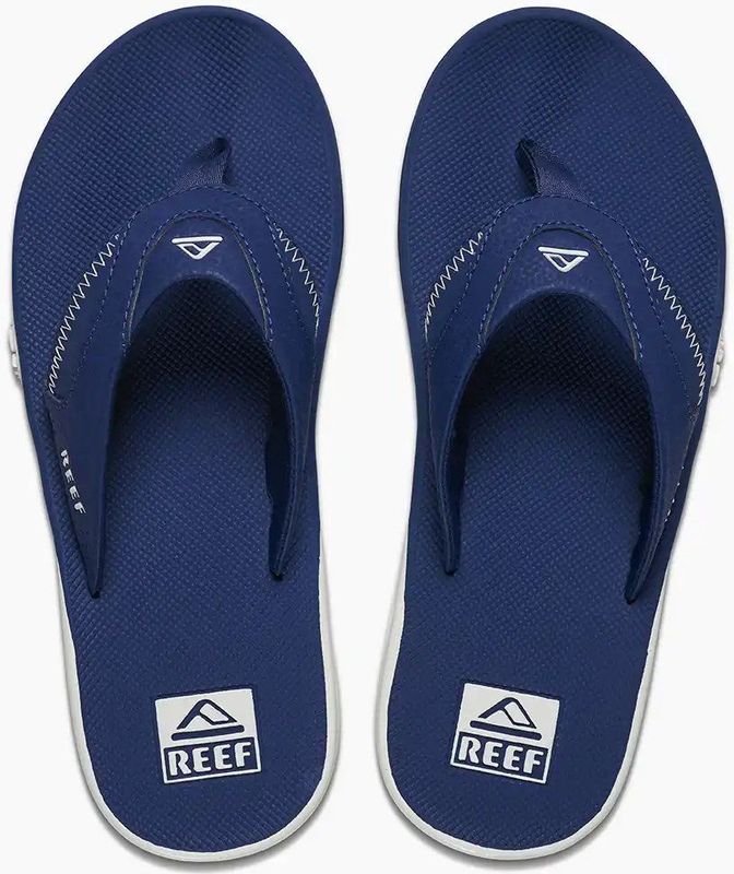 Reef - Fanning Pregame - Slipper - Navy White - Rubber