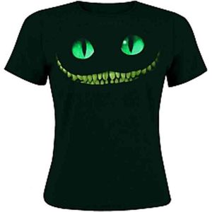 Disney Alice In Wonderland Dames Tshirt -XXL- Smile Zwart
