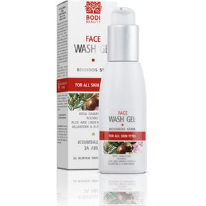 Gezicht was gel met rooibos en roos, anti-age reiniger 100ml ^