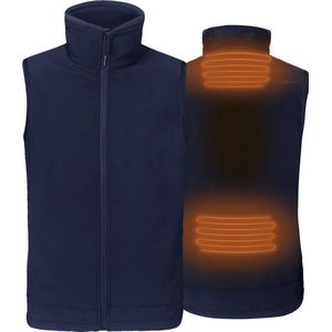 Verwarmde Softshell mouwloze jas - regular Fit voor mannen - Met extra warme fleece voering - Rapid power technologie - blauw