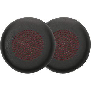 2x Oorkussens compatibel met Plantronics Voyager UC B825 - Kunstleer en schuim - Zwart .