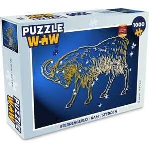 Puzzel Sterrenbeeld - Ram - Sterren - Legpuzzel - Puzzel 1000 stukjes volwassenen