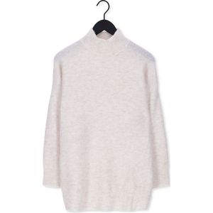 Object Ellie L/s Knit Tunic Truien & vesten Dames - Sweater - Hoodie - Vest- Zand - Maat M