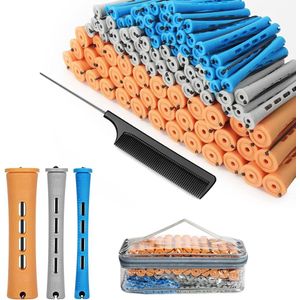 108 stuks Cold Wave Haar Perm Staven en Rollers Set voor Lang en Kort Haar - Diverse Maten en Kleuren