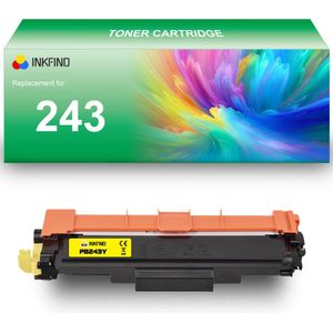 INKFIND TN243 Geel tonercartridge compatibel met Brother TN243 TN-243 Geel toner cartridge - 1-pack Geel