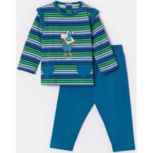 Woody pyjama baby meisjes - multicolor - duif - 252-10-PLG-S/912 - maat 80
