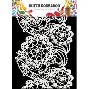 Sjabloon - Hobbysjabloon - Mask Art Sjabloon - Bloemen - Kant - 14,8x21cm - A5 - Dutch Doobadoo