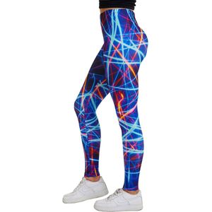 Festival Leggings - Freaking Laserbeams - Zachte Stretch Stof