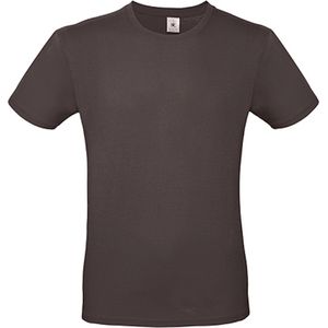 2-Pack herenshirt '150' met ronde hals B&C Collectie Bear Brown maat XS